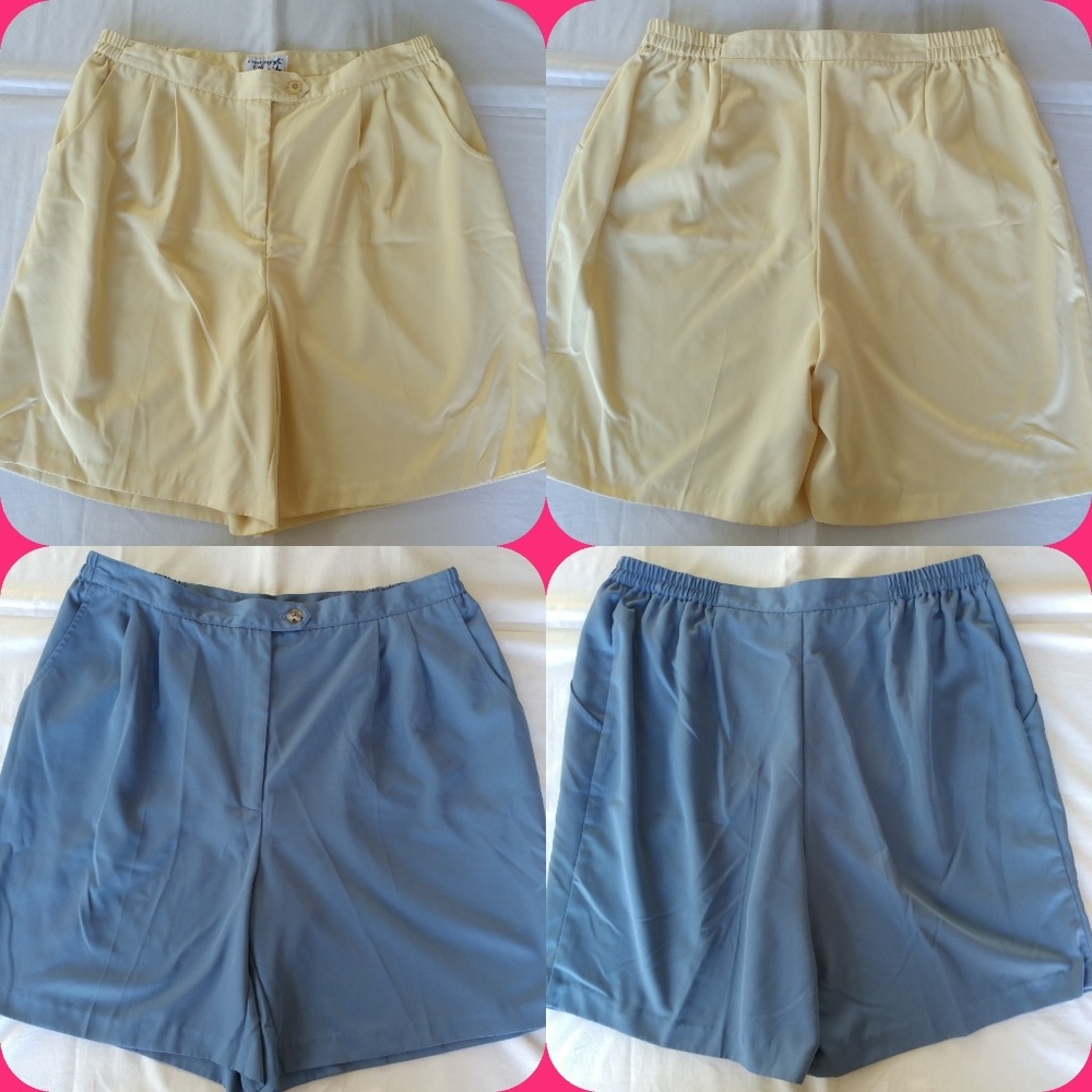 BUNDLE OF 2 CORAL BAY GOLF SHORTS SIZE 18W